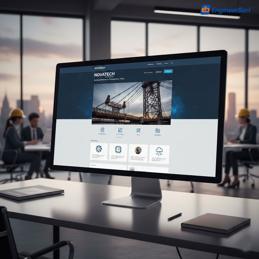 Engineering Firm Website Development (PHP Laravel)