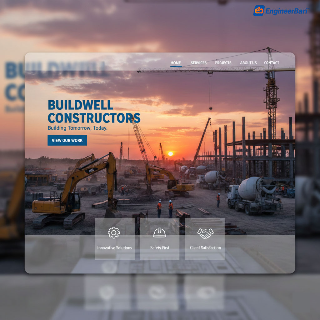 Professional Laravel Construction Company Website