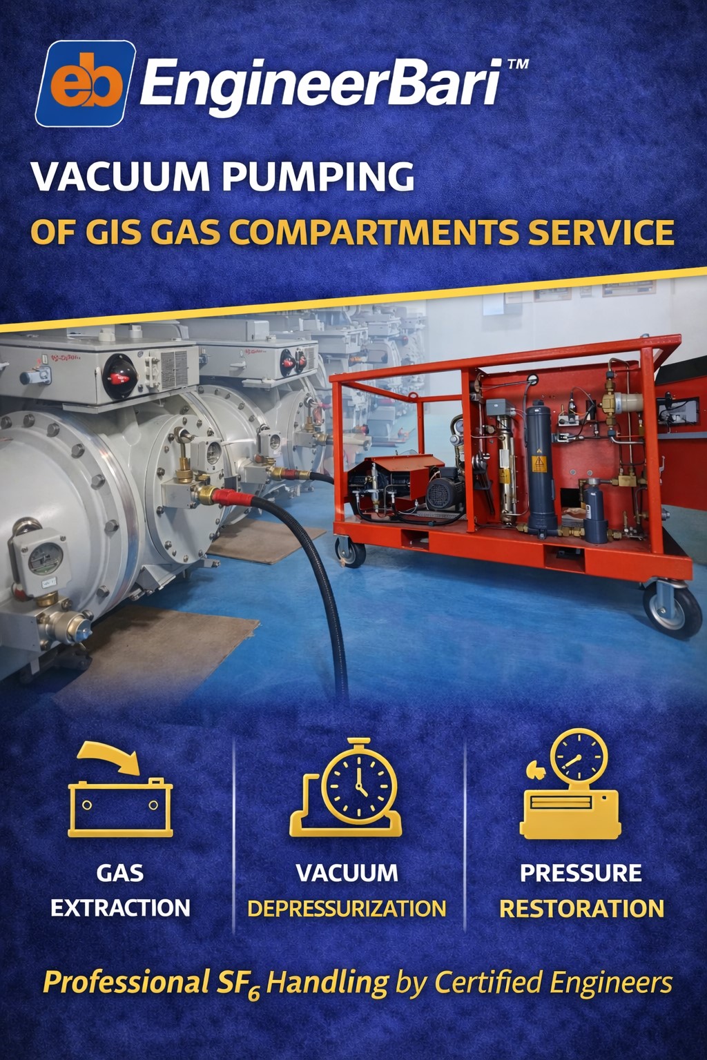 Vacuum of GIS Gas Compartments Service